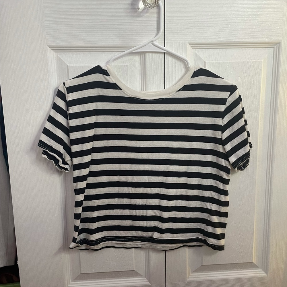 striped crop top
